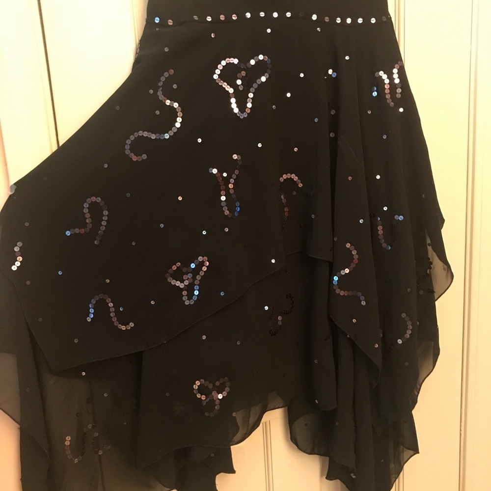 Sequined accented Dance Skirt